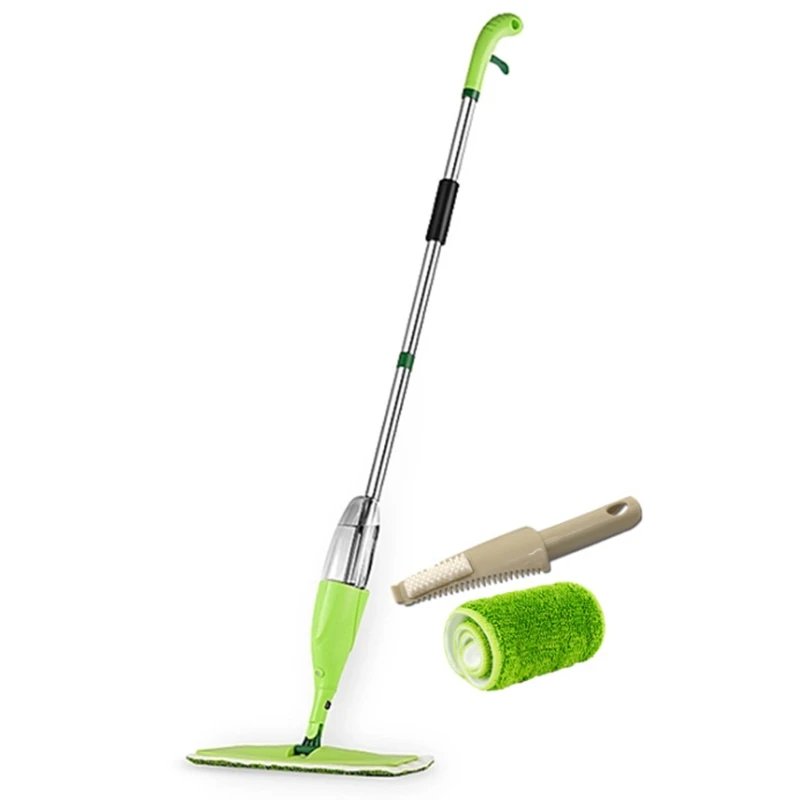 Волшебный спрей Швабра деревянный пол с многоразовая микрофибра колодки 360