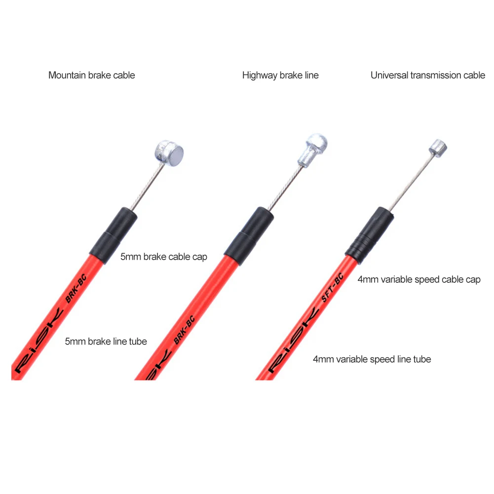 

4 Colors MTB Mountain Road Bike Bicycle Brake Cable Gear Front Rear Brake Gear Cable Shifters 4/5mm Shift Set Tube Kits