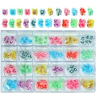 2021 акриловые цветы, бабочки, искусственные ногти, 3D ювелирные изделия, Смешанная форма, стразы с кристаллами, нажимные наклейки, акриловое гелевое украшение B353