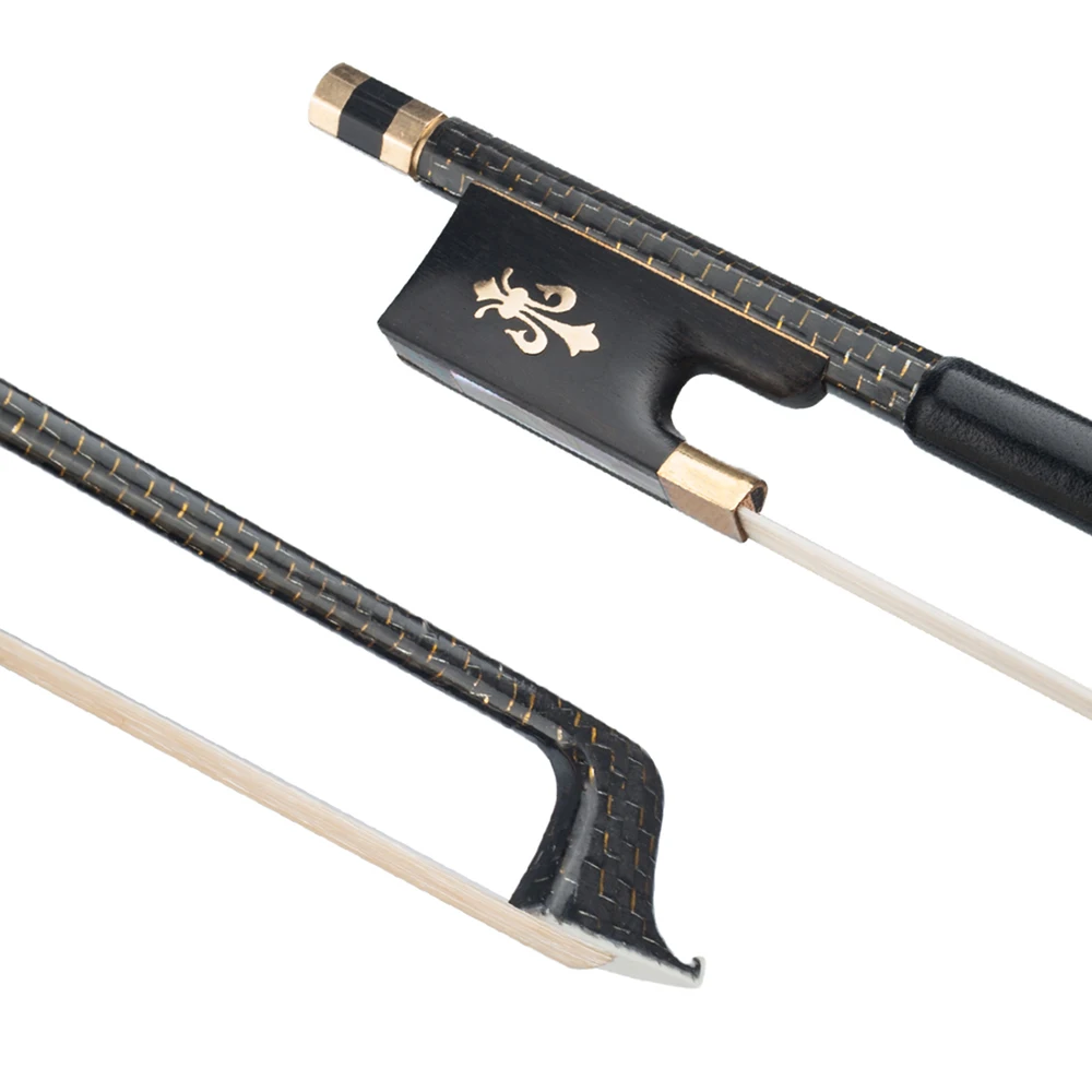 Carbon Fiber 4/4 Full Size Violin Fiddle Bow Well Balanced Circle Style Ebony Frog | Спорт и развлечения
