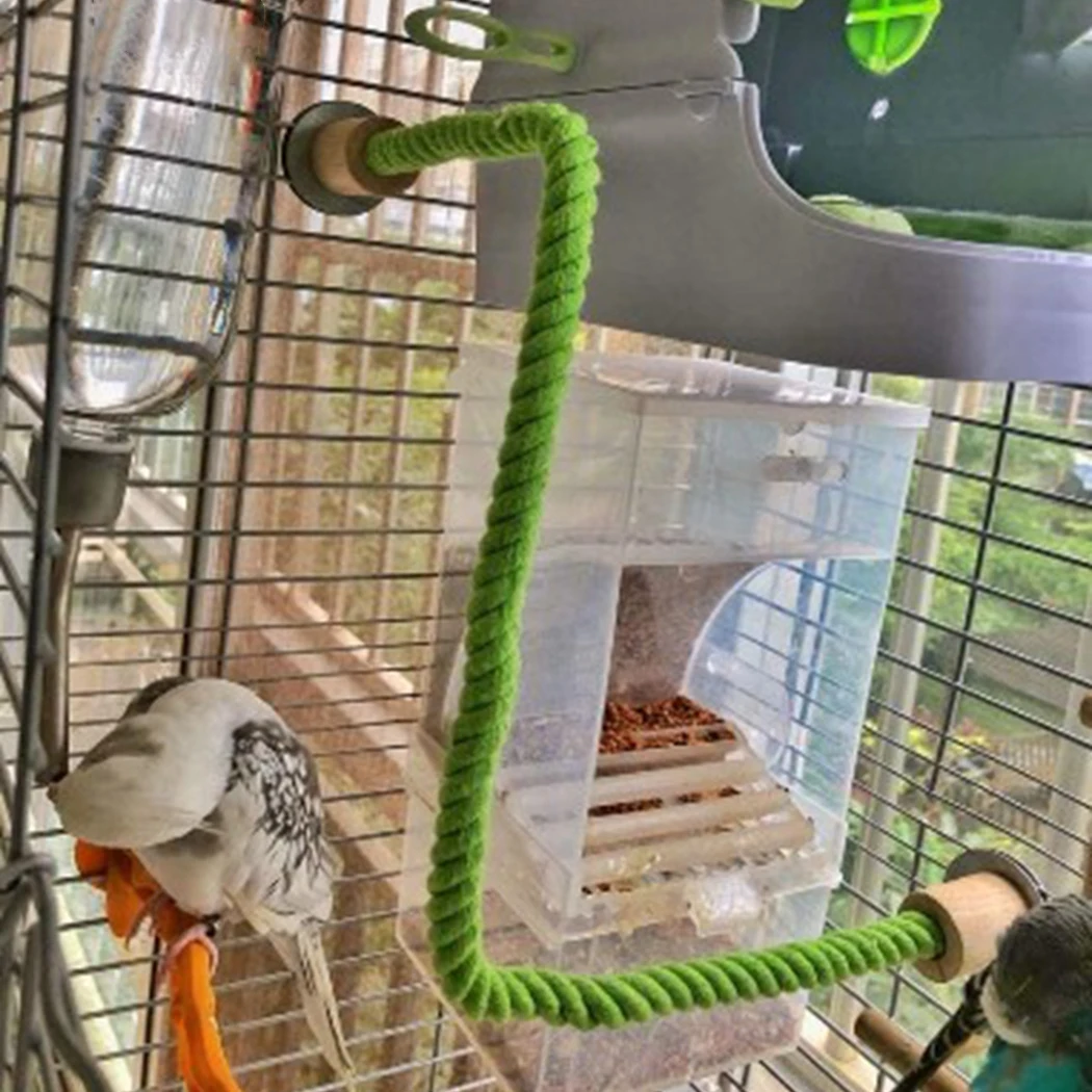 

Parrot Cotton Rope Standing Stick Bird Perch Cotton Rope Hanging Bendable Parrot Perch Stand Bird Standing Stick Bird Supplies