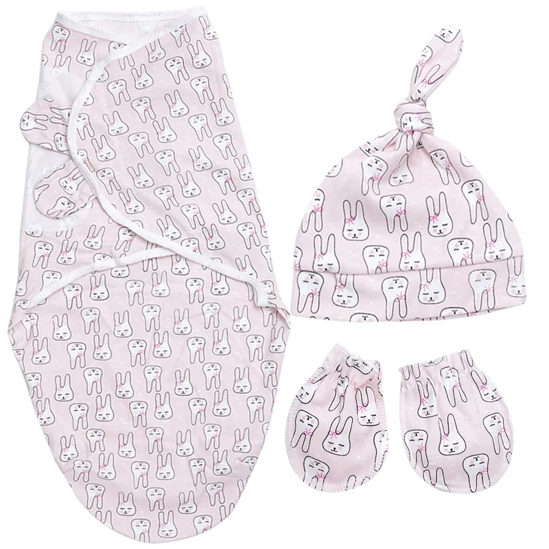 rabbit size s 3 шт./партия, дропшиппинг, пеленка одеяла для младенцев, пеленка одеяла, конверт для новорожденных, марлевый подгузник, милый спальный мешок, аксессуары для коляски - Цвет: rabbit size s
