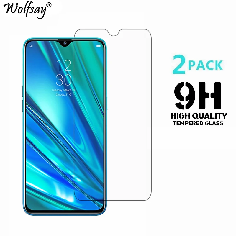 Стекло для телефона OPPO Realme Q 2 шт. защита экрана закаленное стекло 5 Pro пленка