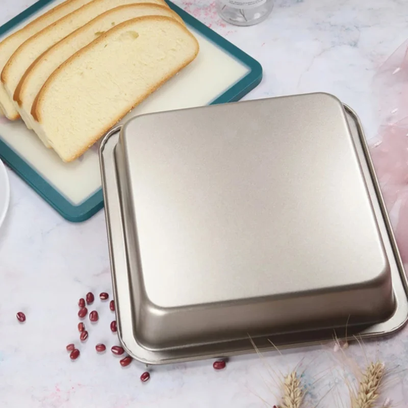Тяжелые банки для тостов из углеродистой стали форма печенья квадратный лоток