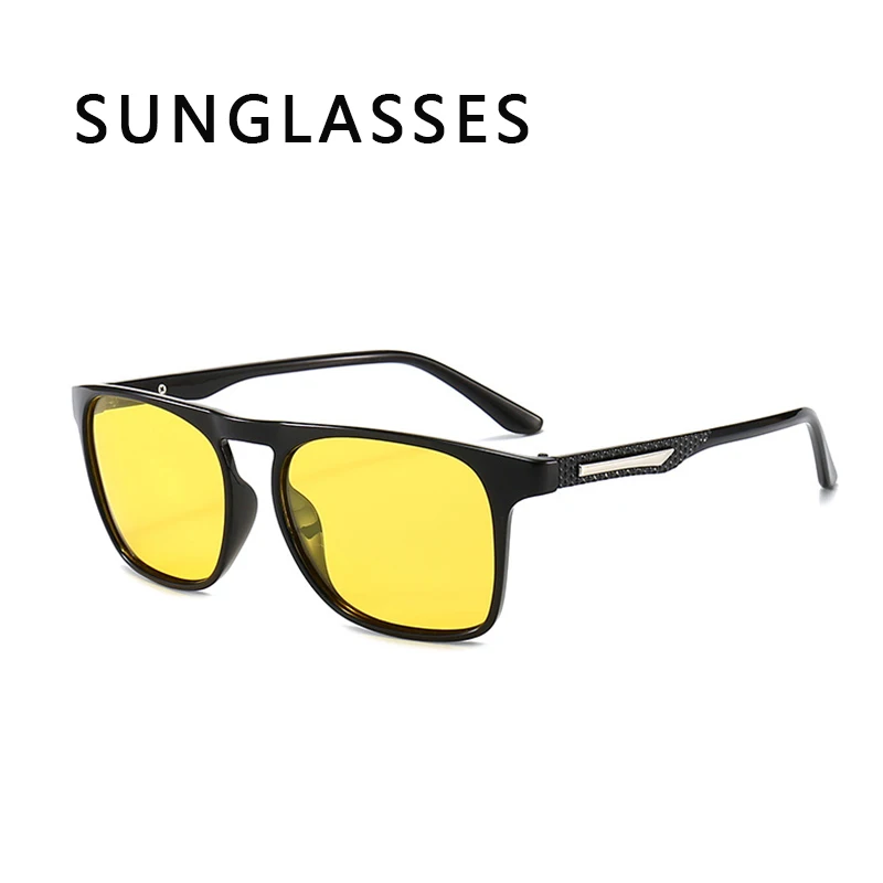 

очки солнечные мужские Модные поляризованные мужские солнцезащитные очки трендовые очки для вождения очки с антибликовым покрытием защищ...