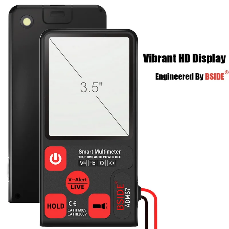Urijk ADMS9CL EBTN Digital Multimeter 3.5 LCD 3-Line Display 9999 Counts TRMS Auto Range Voltage Capacitance Diode Resistance |