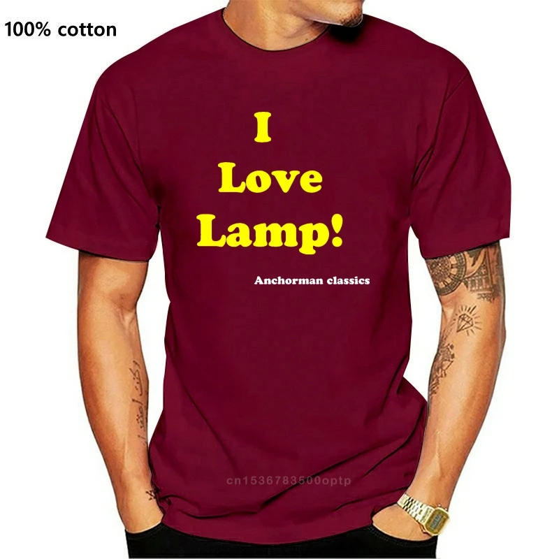 

New I love Lamp Anchorman - Funny mens T-shirt. S-XXL