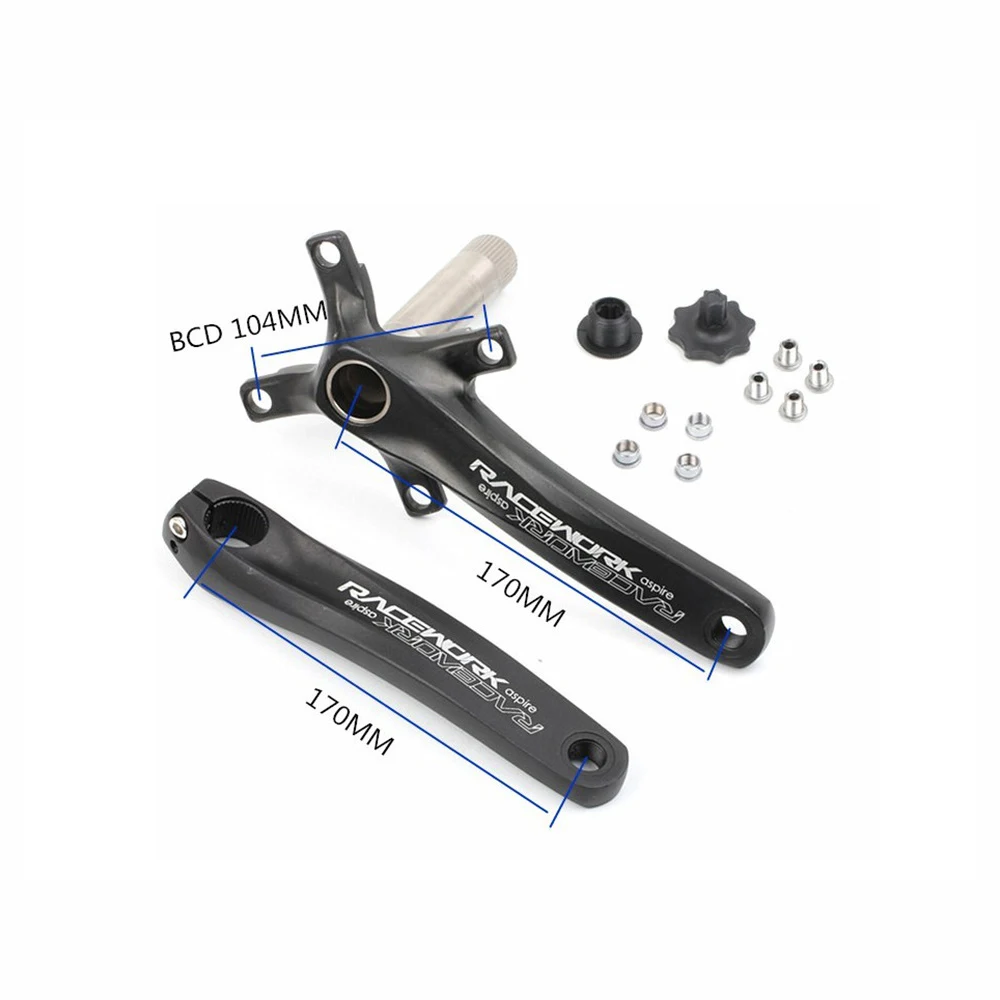 Универсальный MTB велосипедный коленчатый набор из алюминиевого сплава 104 BCD Набор