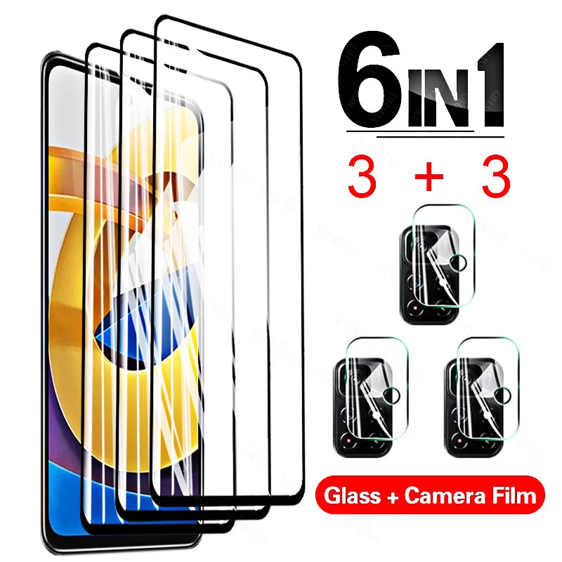 

Полностью клеящаяся Защитная пленка для экрана Xiaomi Poco M4 Pro, зеркальное стекло на Poco M3 Pro M4Pro X3 Pro Nfc F3, закаленное стекло, Защитная пленка для об...