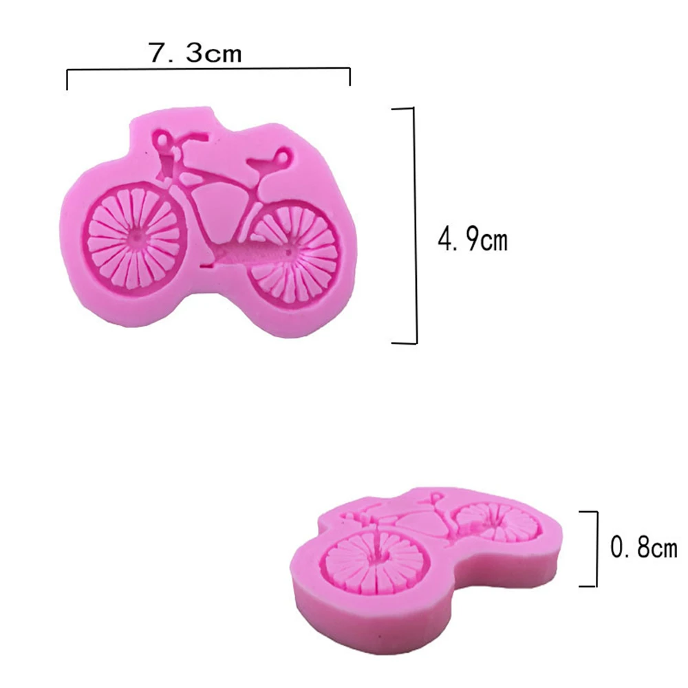 

1pcs 3d Bike Bicycle Shape Silicone Handmade Fondant Cake Decor Diy Molds Baking Tool Chocolate Mold Hot Sale 2020 New