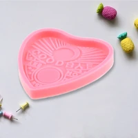 pendant casting silicone mould diy crafts jewelry making tool super glossy heart badge reel epoxy resin mold
