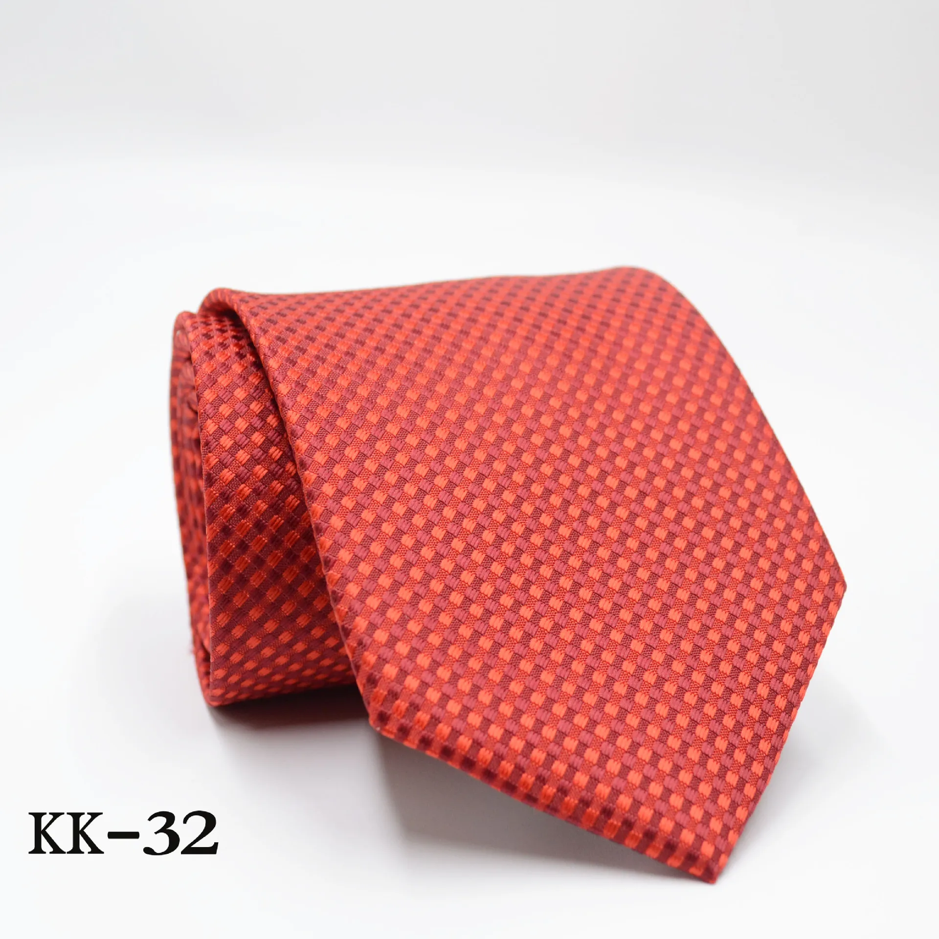 KK-32 Новинка, мужской галстук, золотой, темно-синий, в полоску, шелк, галстук, жаккард, вечерние, свадебные, тканые, модные, дизайнерские, галстук для мужчин - Цвет: KK-32