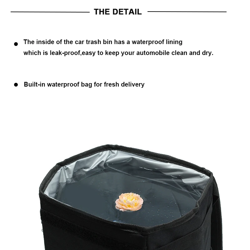 Автомобильное Мусорное ведро удобное портативное мусорное премиум класса