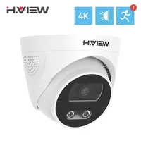 h view 8mp poe ip camera ai face detection 4k cctv security camera outdoor dome audio video surveillance recorder for nvr system