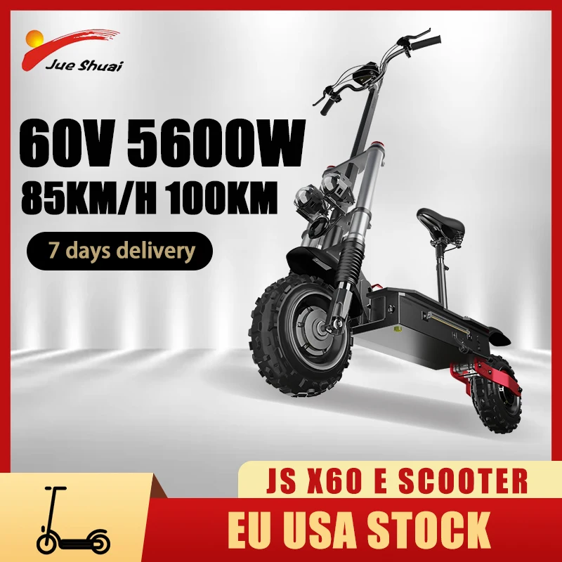 

Складной электрический скутер, 60 в, 5600 Вт, двойной мотор, Электрический скутер, максимальная скорость 80 км, электрические скутеры для взросл...