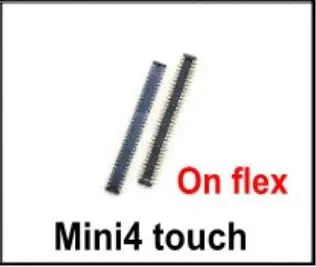 Mini4 touch on flex 5 шт. сенсорный экран ЖК-дигитайзер сенсорный FPC разъем платы Pin для iPad 2/3/4 5 6 mini 1 2 3 4 на материнской плате на flex - Цвет: Mini4 touch on flex