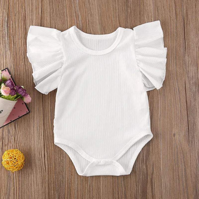 

Emmababy Newborn Infant Baby Girl Short Sleeve Cotton Romper Jumpsuit Bodysuit Clothes Set Sunsuit Summer