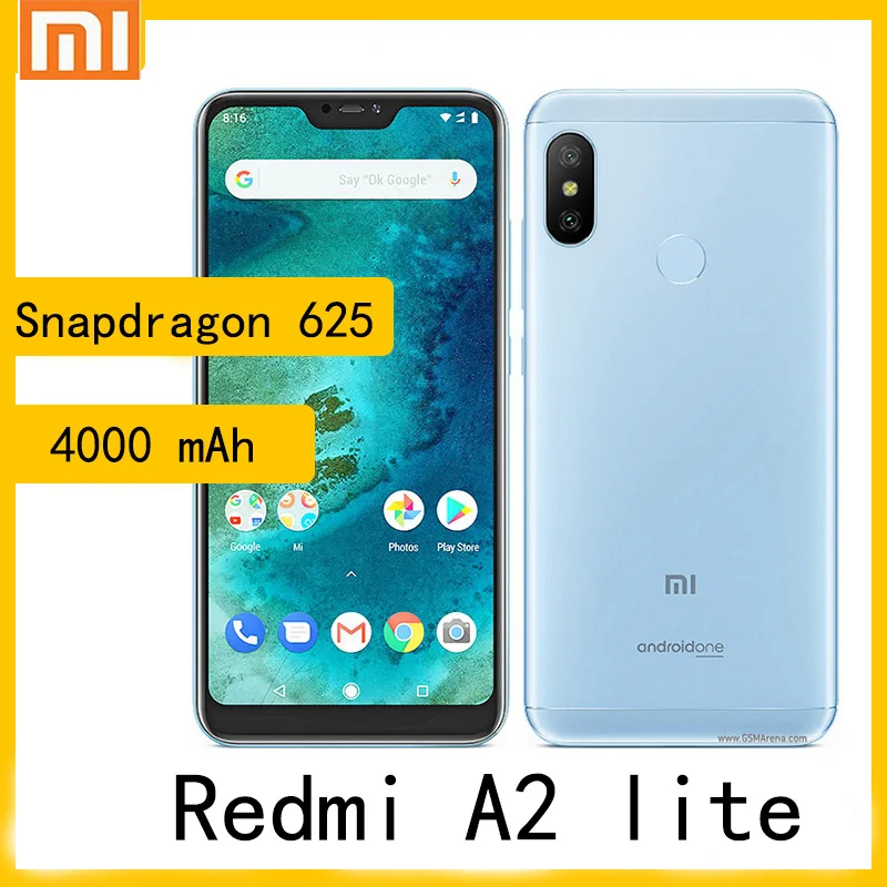 

XIaomi A2 lite / redmi 6 pro smartphone pixels Snapdragon 625 4000 mAh also called redmi 6 pro global rom