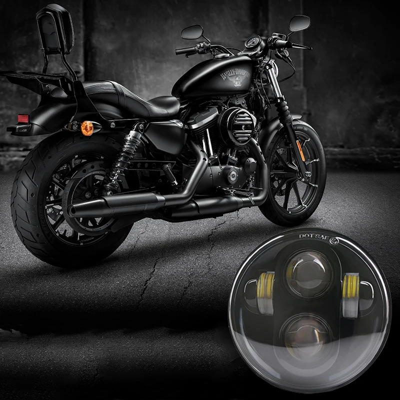 5 3/" для moto r фар 5,75" для улицы 750 moto H4 светодиодный налобный фонарь для Harley moto rcycle Softail Dyna и спортивные модели