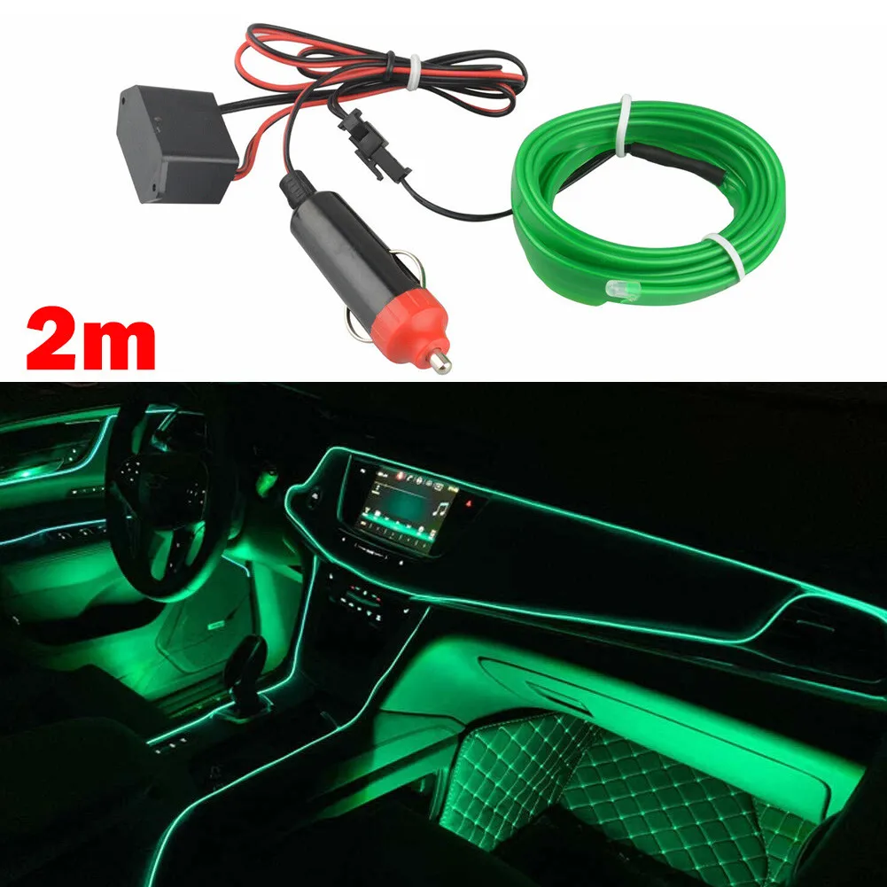 

Interior Cold Light Strip 12V DC 200cm Atmosphere Car DIY LED Led Strip