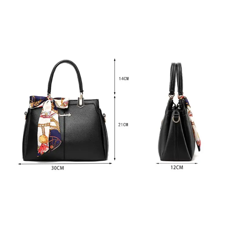 Женская кожаная сумка сумка-мессенджер через плечо с верхней ручкой женский шарф