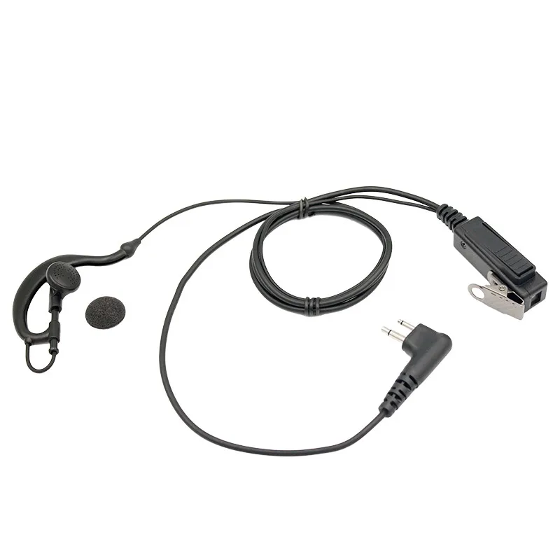 

2 Pin G Shape Clip-Ear Headset Walkie Talkie Earpiece for Motorola Two Way Radio CP200 CP200D CP185 DTR650 PR400 EP450 CLS1110