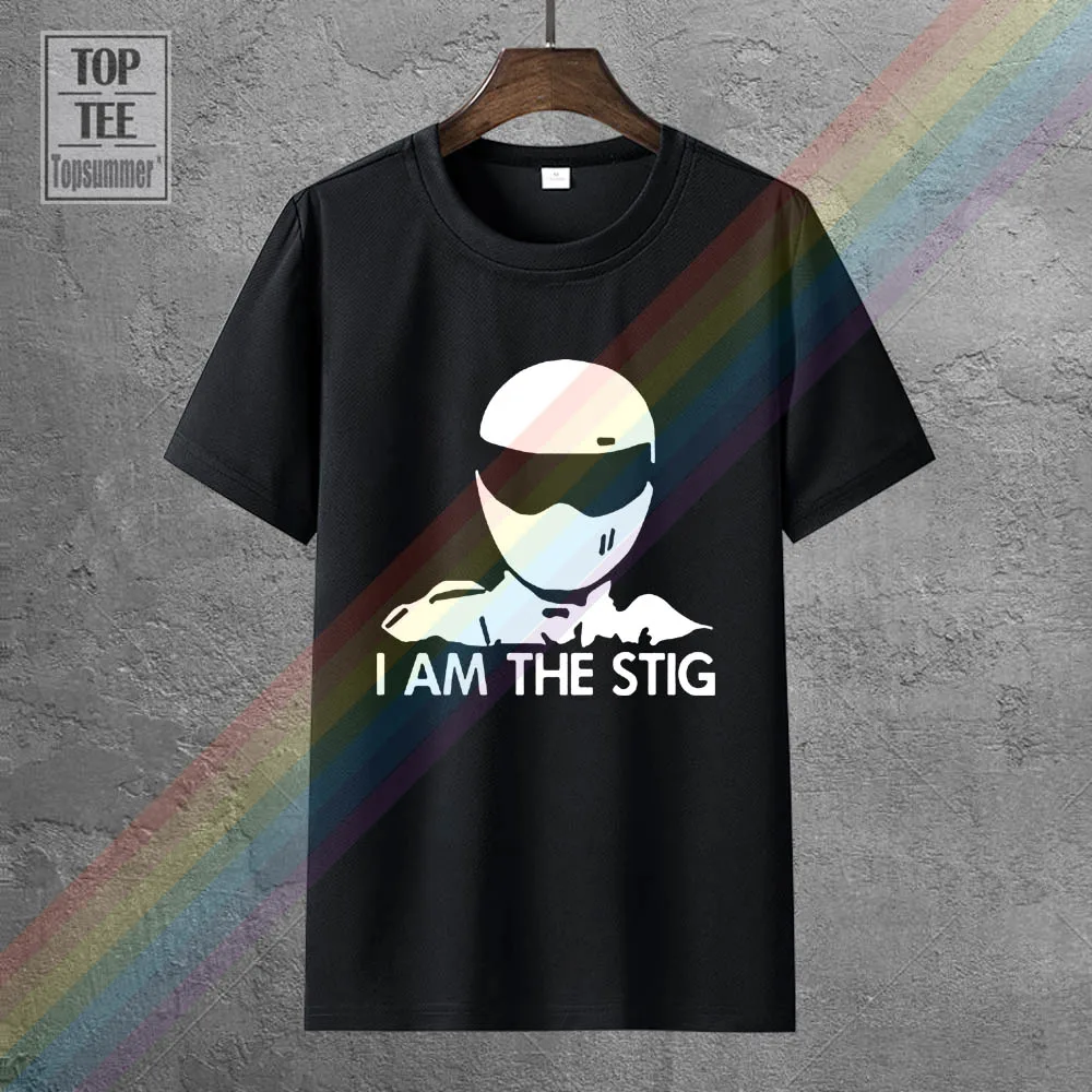 

Print T Shirt New I Am The Stig Top Gear Automotive Megazine Tv Show Printed T Shirt Men'S Tops Custom Hipster Tees