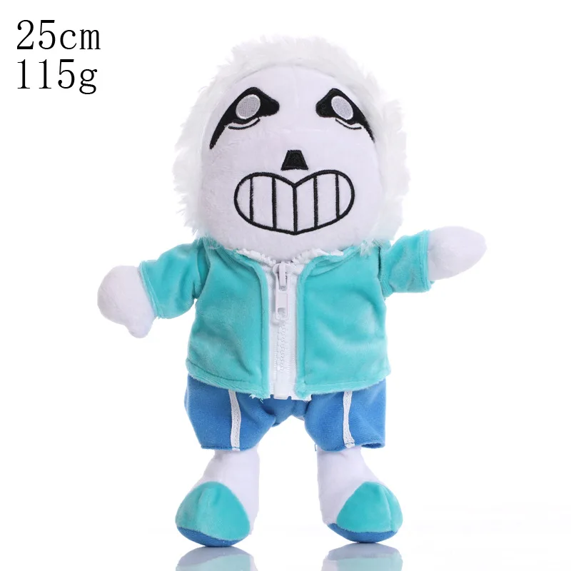 Плюшевые игрушки Undertale 5 шт./лот 25 см куклы Мультяшные Sans плюшевые мягкие для детей
