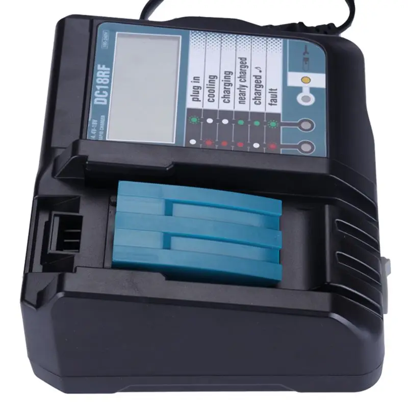 14.4V 18V Li-Ion Battery Charger Voltage Current Lcd Digital Display For Makita Dc18Rf Bl1830 Bl1815 Bl1430 Dc14Sa Dc18Sc Dc18Rc |