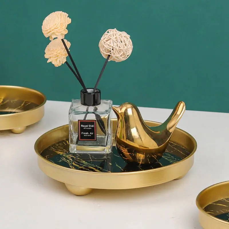 Светлый роскошный органайзер для хранения ювелирных изделий поднос снэков