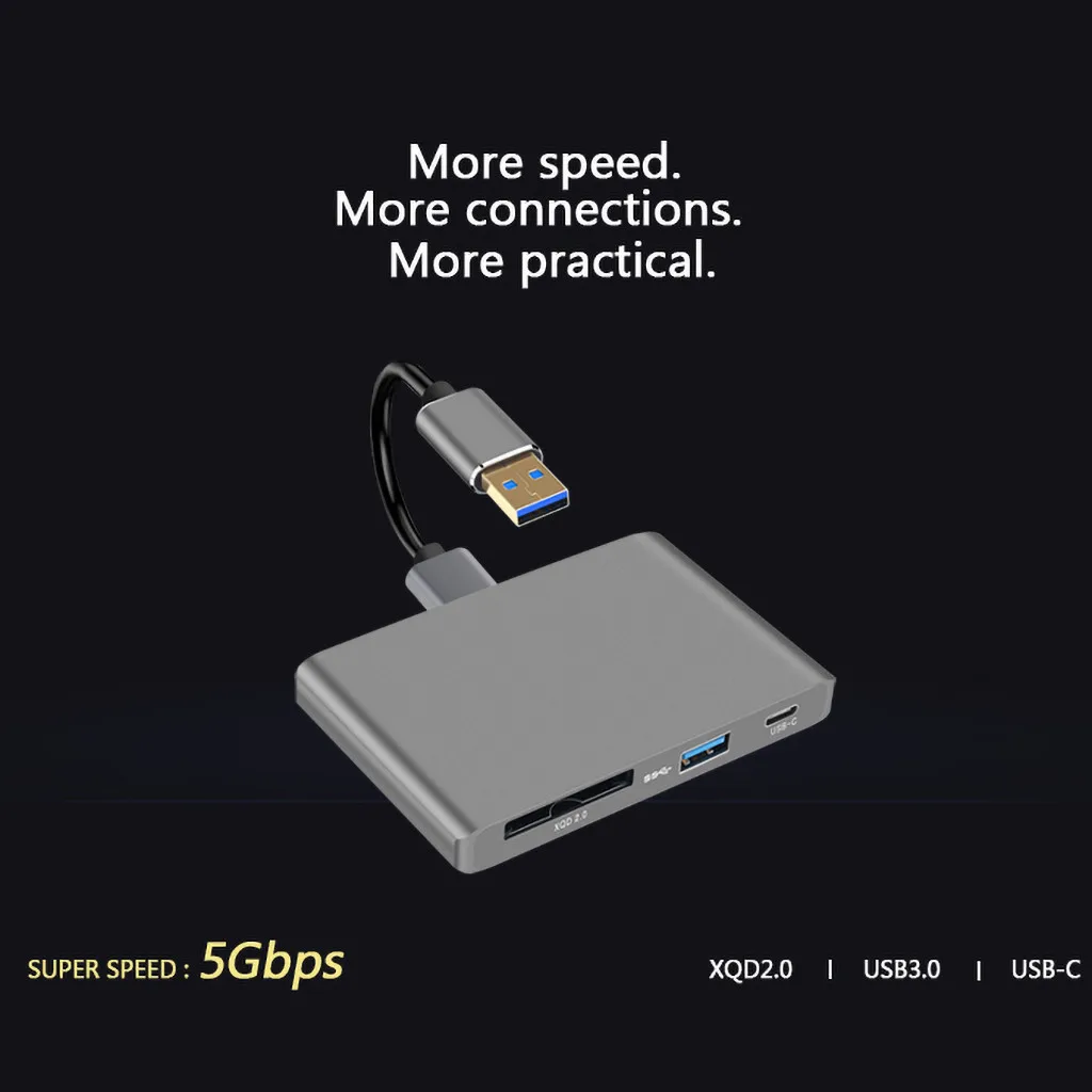USB 3 0 концентратор Тип с разъемами типа C и 4K X 2K HDMI/DVI зарядка через кард ридер