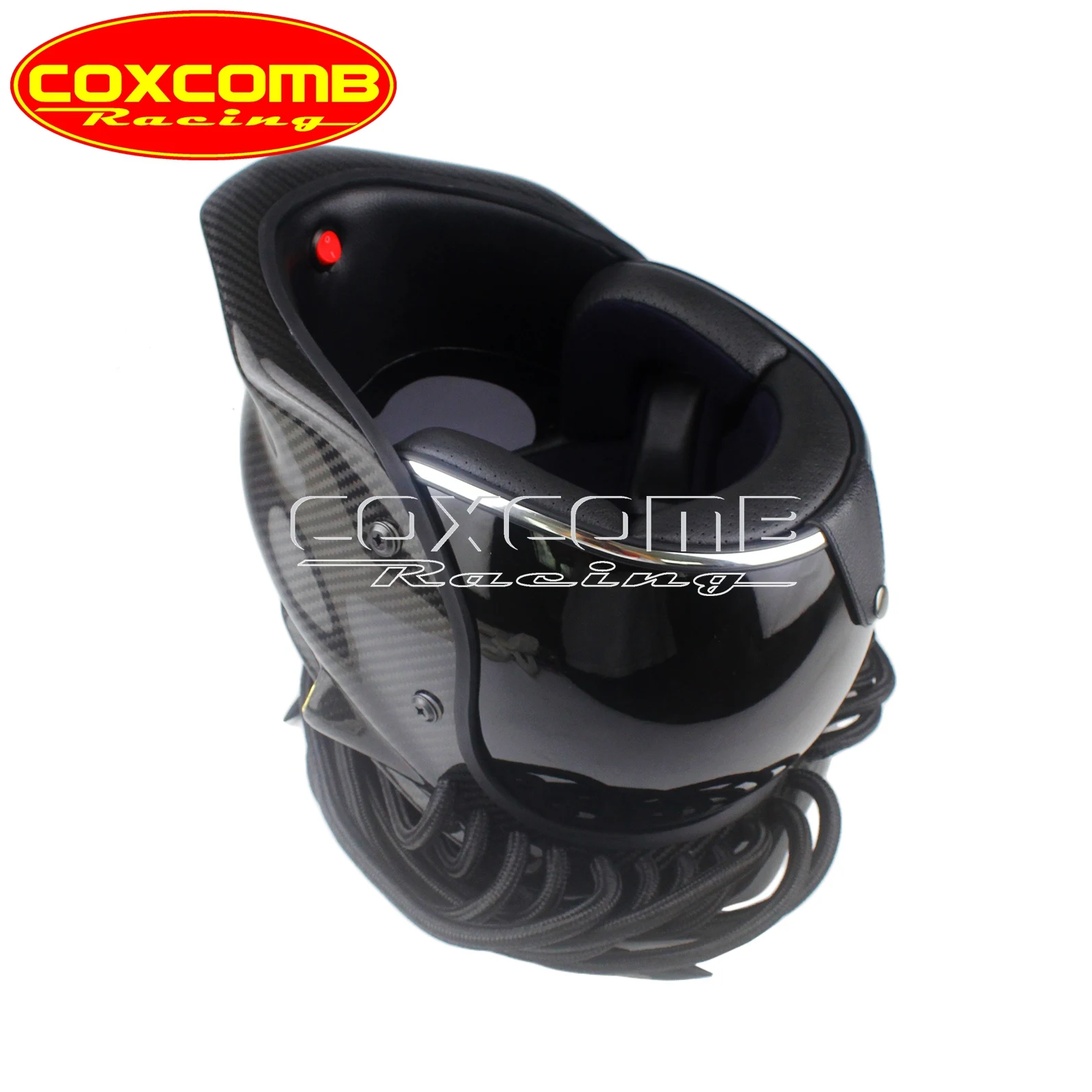 Goede Dot Goedgekeurd Predator Carbon Fiber Helm Sml Xl Xxl Motorcycle Biker Ijzer Volledige Gezicht Capacete Casco Man Universal