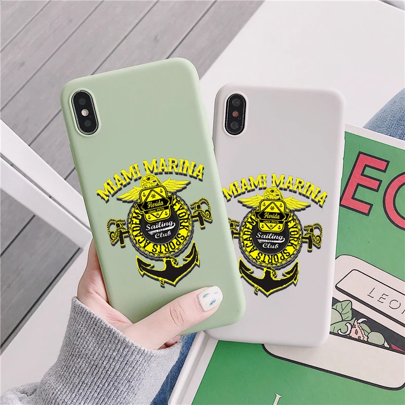 Мягкий чехол для телефона из ТПУ с изображением Майами Марины iPhone 11 Pro X XS XR MAX 7 8 6