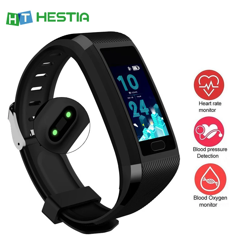 118 Plus умный Bluetooth браслет фитнес для здоровья трекер пульсометр мониторинг