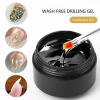 15ml drill gel nail polish adhesive hard seal varnish extension reinforcement 4 in 1 soak off nails art manicure transparent