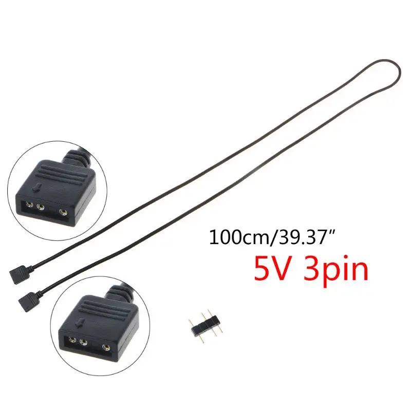 

5V3Pin Interface Transfer Extension Cable RGB Splitter for A-SUS MSI Motherboard 1XCE