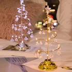 Хрустальный стол для рождественской елки, рождественские украшения для дома, Рождественские огни, рождественские украшения, новогодний декор, украшение для комнаты
