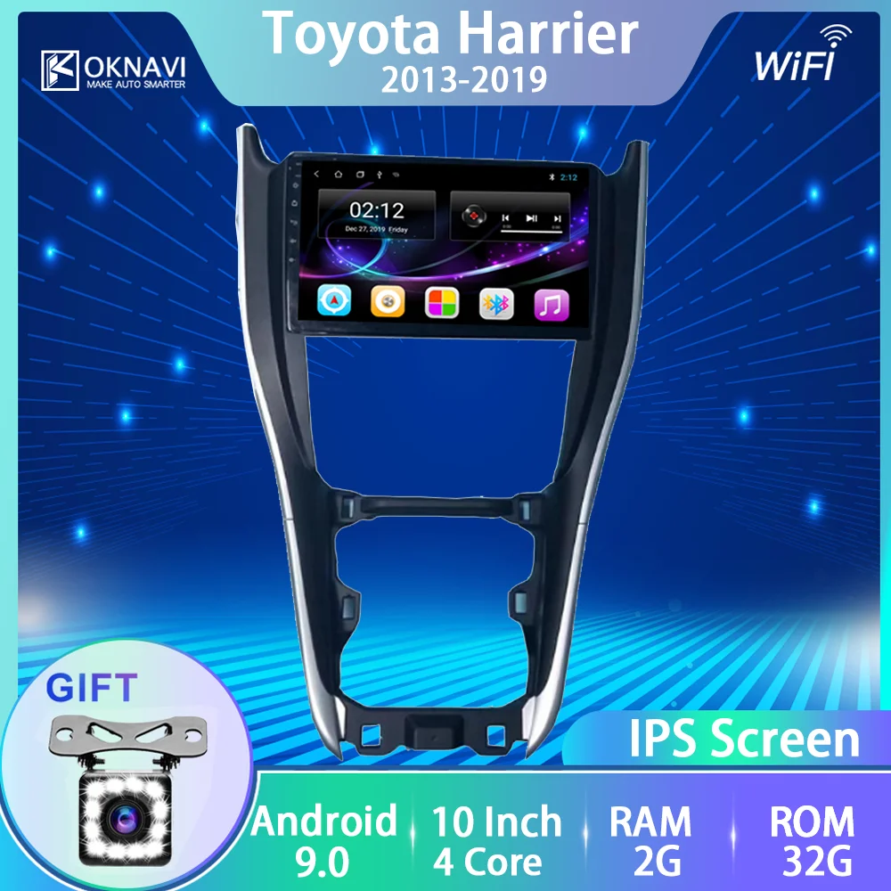 Автомагнитола для Toyota-t Harrier мультимедийная стерео-система на Android 9 0 2013 с