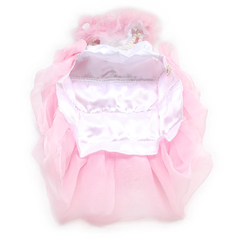 

Armi store Imitation Pearls decorate Fashion Dog Dress Dogs Wedding Dresses 6073017 Pet Skirt Costume Supplies S, M, L, XL