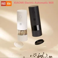 xiaomi huohou electric automatic mill pepper and salt grinder led light 5 modes peper spice grain grinding core mill kitchen new