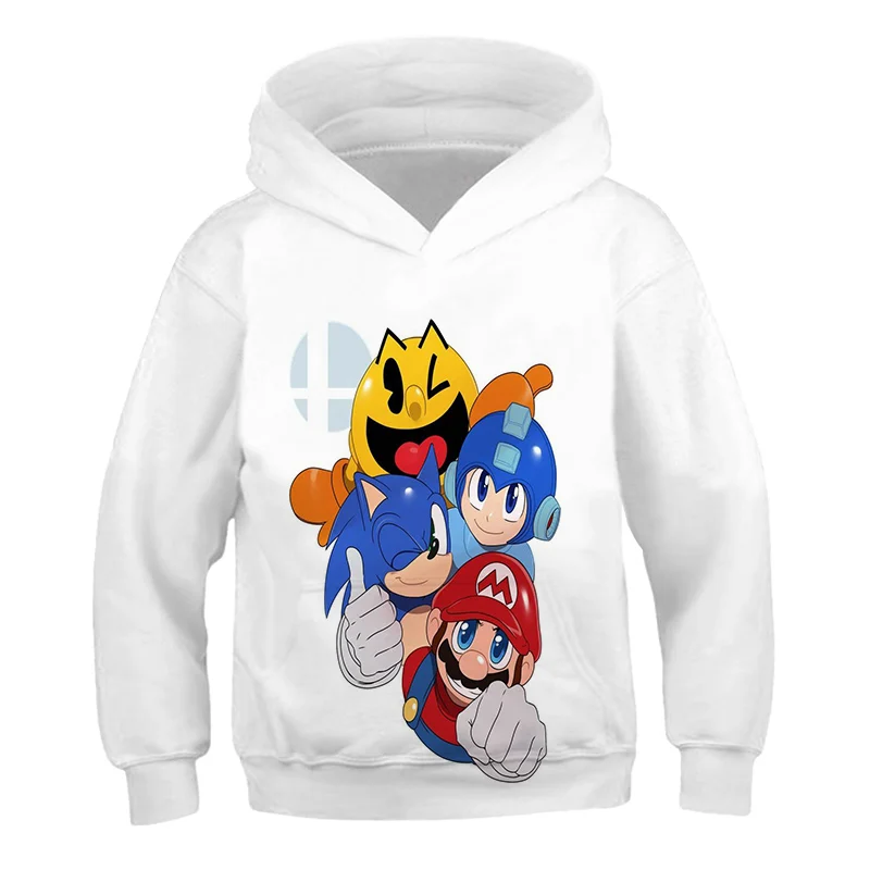 

Kids Boys Cartoon Sonic Hoodie For Children Girls Hedgehog sonic Hoodie 3D Printed Tops Teenager Children Tops 2021