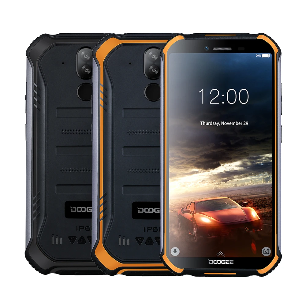 DOOGEE S40 Lite IP68 Android 9 0 прочный телефон четырехъядерный 2 Гб 16 5 дюймов дисплей 4650 мАч 8