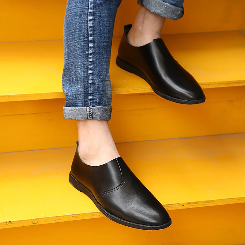 

Men Loafers Shoes outdoor Classic Business Shoes Luxury Brand Leather Shoes For Men Slip On Flats Casual Shoes men