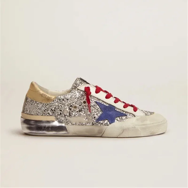 

Новинка 2021 г., детские туфли в стиле ретро с блестками, модные Нескользящие повседневные туфли для родителей и детей QZ316