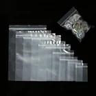 100 шт. прозрачный самоуплотняющийся мешок на молнии замка застежка-молнии Пластик сумки чистый мешок с застежкой для ювелирных изделий посылка упаковка мешок запечатывания