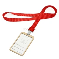 aluminum alloy card holder brand work badge badge employee work permit exhibition listing lanyard