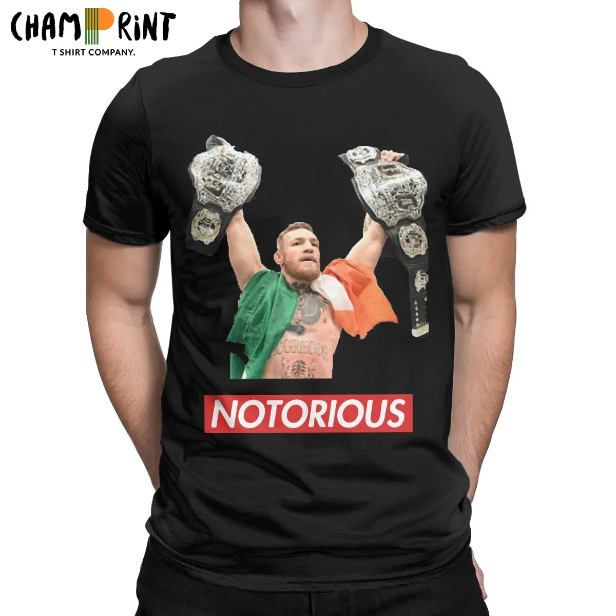 Мужские футболки Conor Mcgregor известные боксерские большие размеры 100% хлопок