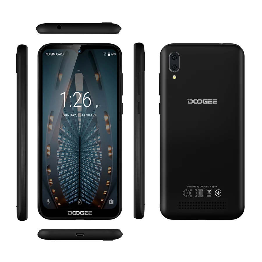 DOOGEE X90 смартфон с 5 дюймовым дисплеем четырёхъядерным процессором MT6580A ОЗУ 1 ГБ ПЗУ