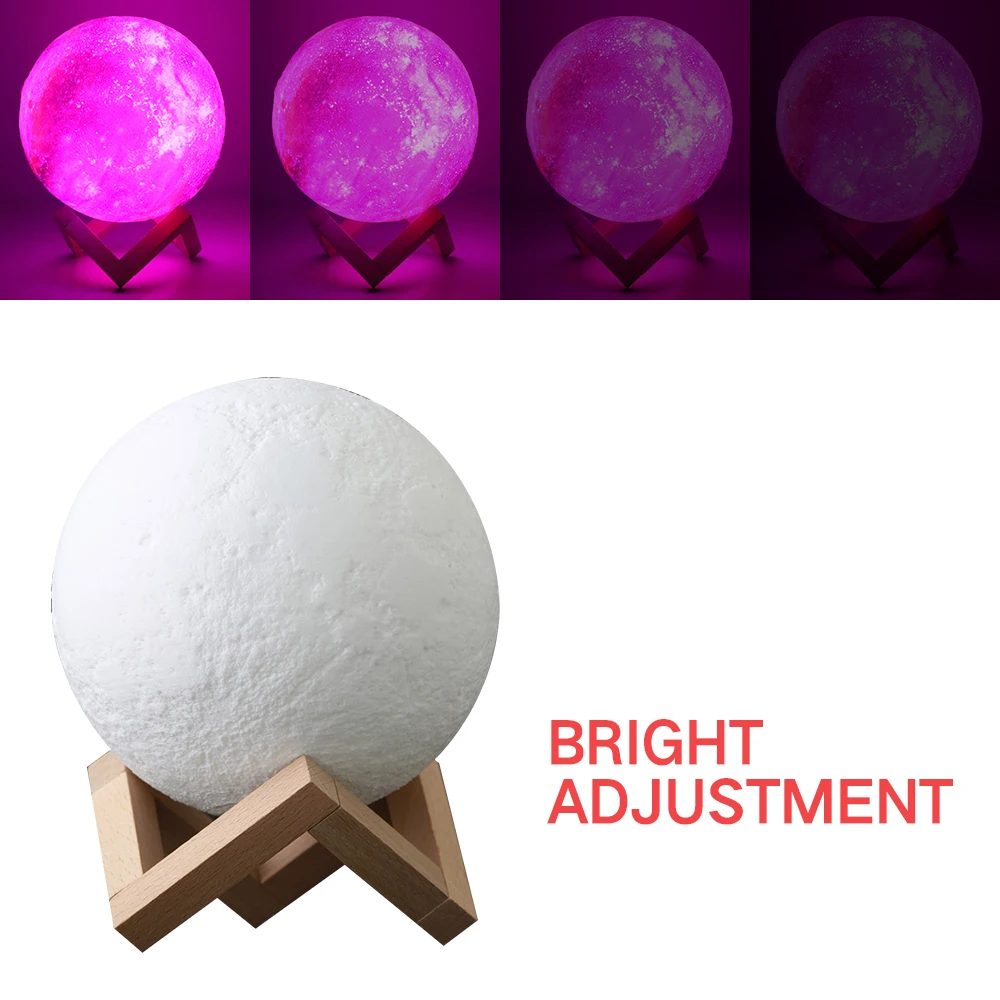 Фотолампа с 3d-принтом 16 цветов ночник перезаряжаемый персонализированный