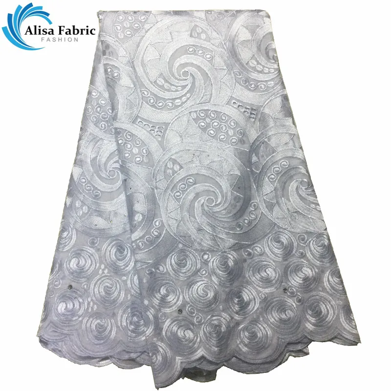 

5 ярдов, швейцарская кружевная ткань, Африканское кружево, Faric 2021, высокое качество, модная вышивка, сухое хлопковое кружево, швейцарская вуа...